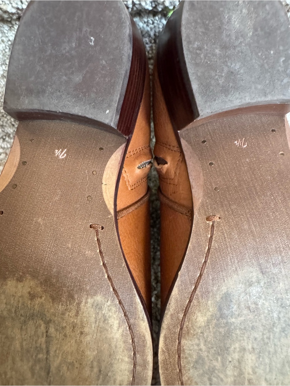 Sam Edelman Cognac Brown Ankle Boots Size 7.5 - Picture 6 of 7